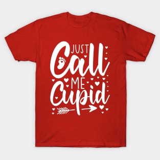 Valentines Day Pregnancy Announcement, Valentine pregnant couples, Just Call Me Cupid T-Shirt